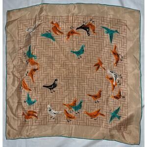 Vintage Tammis Keefe handkerchief 16" sq Good Condition